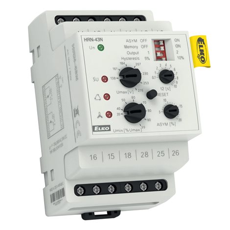 HRN-43N/400V Hlídací napěťové relé, 3 fáze