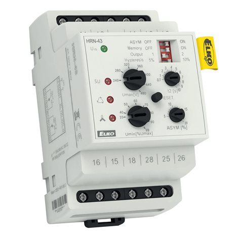 HRN-43/400V Hlídací napěťové relé, 3 fáze