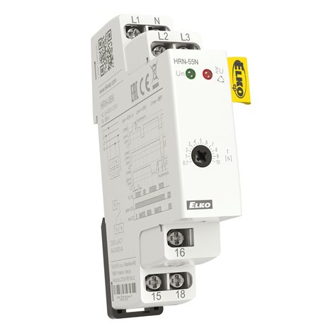 HRN-55N hlídací napěťové relé 3x400/230V AC+ nulák