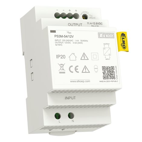 PS3M-54 /12V spínaný zdroj 12VDC/54W