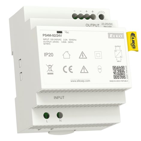 PS4M-92 /24V spínaný zdroj 24VDC/92W
