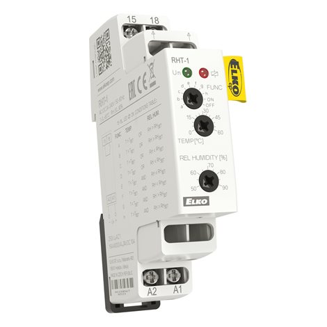 RHT-1 Termo-hygrostat, hlídání a regulace teploty 0..+60°C