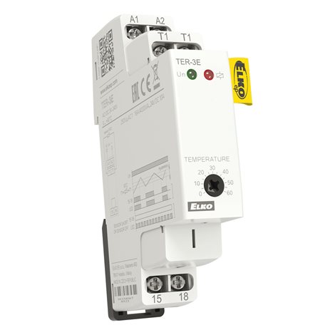 TER-3E termostat 24-240V AC/DC 0-60st topení