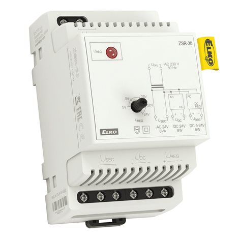 ZSR-30 napájecí zdroj DC 5-24V AC/DC 24V