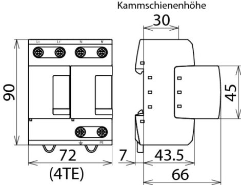 951200 DEHNventil M 2P DV M TNC 255 3