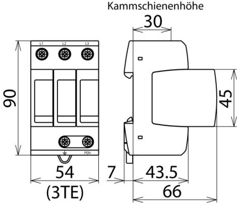 952300 DEHNguard DG M TNC 275 svodič typ 2 3p 3