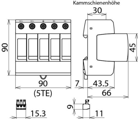 952519 DEHNguard M DG M PV2 SCI 1000 FM - dva vstupy 3