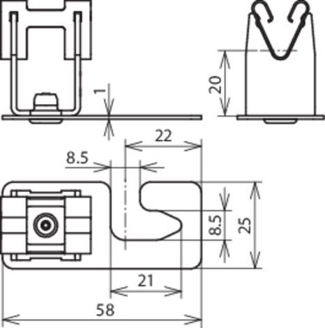 206339 PV 22/PV 15 s DEHNgrip pod krytinu nerez 2