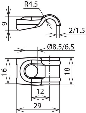 202169 příložka DEHNquick 6-10mm 6,5mm niro 2