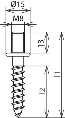 528870 svorník l= 70 mm 2