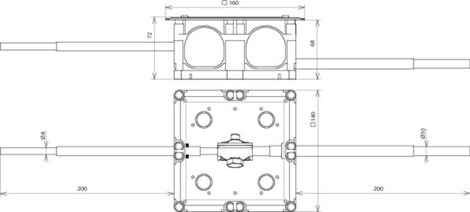 476010 krabice se ZS plast/niro kryt 140x140x68mm 2