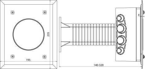 476055 krabice do zatepl.vč.ditance TSKS WDVS 185X140X88 AH50.200 K V2A 2