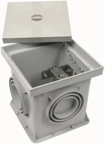 549050 skříň pro zkušební svorky, 200x200x205mm plast/FeZn 1