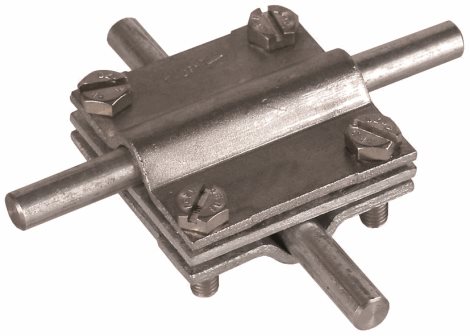 314310 svorka kříž.FeZn, s destičkou, Rd 8-10/Fl 30 1