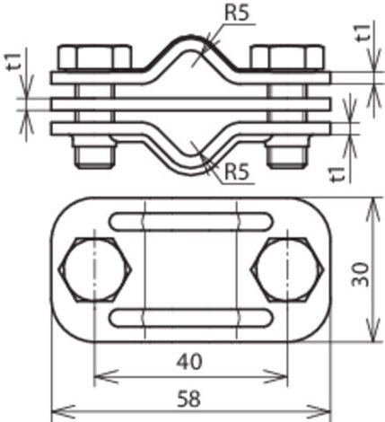459129 svorka UNI 8-10/8-10mm niro 2