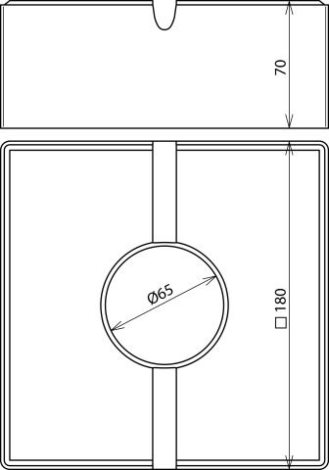 253301 betonový podstavec pro dist.tyč max.d.1000mm 4,6kg 2