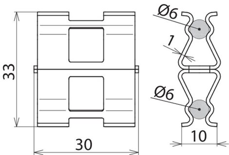 308134 DEHNclip   RD6/6mm 2