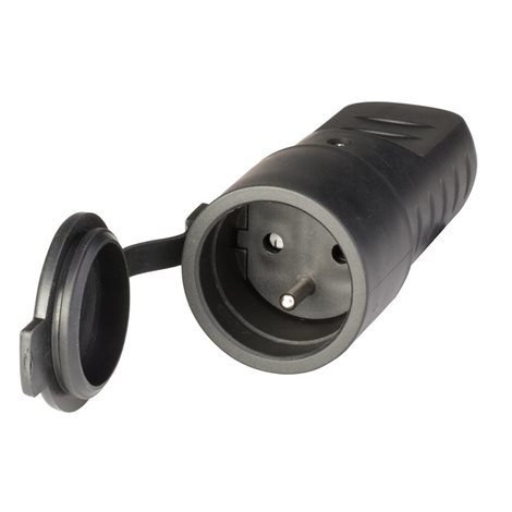 110.3150 Spojka (zásuvka) pogumovaná - 2P+E, 16A, 200-250 V, 50/60 Hz, IP44