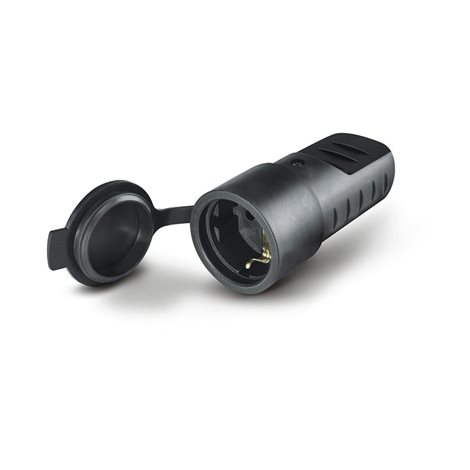 110.3160 Spojka (zásuvka) pogumovaná SCHUKO - 2P+E, 16A, 200-250 V, 50/60 Hz, IP44