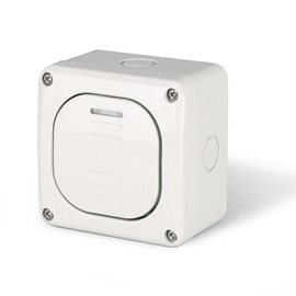137.5011 PROTECTA IP66 - spínač č.1 10Ax, 250V - pro montáž na omítku (dodáváno včetně krabice)