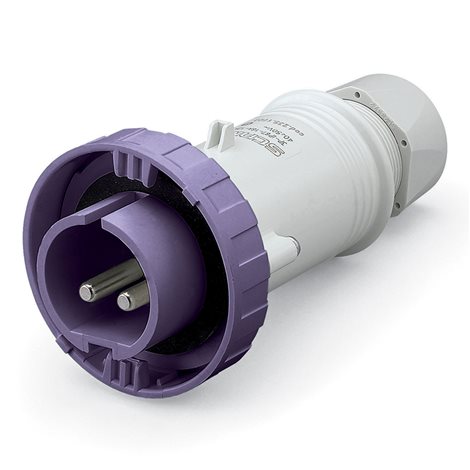 235.1600 Vidlice IEC309 do 50V - 2P, 16A, 20-25 V, 50/60 Hz, IP67 1