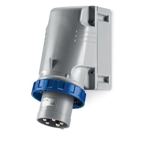245.6393T Přívodka nástěnná OPTIMA - 2P+E, 63A, 6h/200-250 V, 50/60 Hz, IP67
