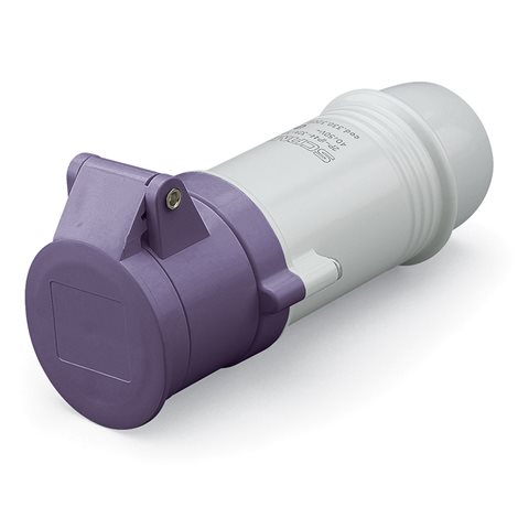 330.1605 Zásuvka (spojka) kabelová IEC309 do 50V - 2P, 16A, 20-25 V, 50/60 Hz, IP44 1