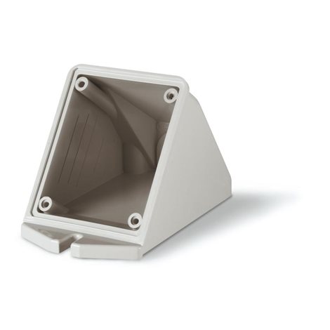 570.0116 Prázdný nástěnný box šikmý pro zásuvky 16A IP44/IP67
