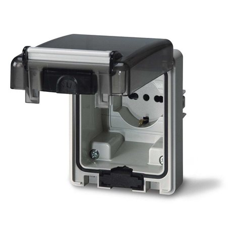 570.6001 Čelní kryt zásuvky DOMOPLUS IP66 pro otvor 84x106mm