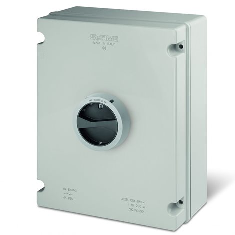 590.GE12503 Průmyslový spínač ISOLATOR plastový - 125A 3P IP55 standard