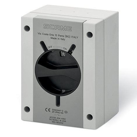 590.GE8003 Průmyslový spínač ISOLATOR plastový - 80A 3P IP66/IP69 standard