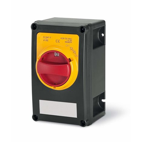 590.XEM3204 EX průmyslový spínač ISOLATORS-EX termoplast - 32A 4P IP66 emergency (II 2D)