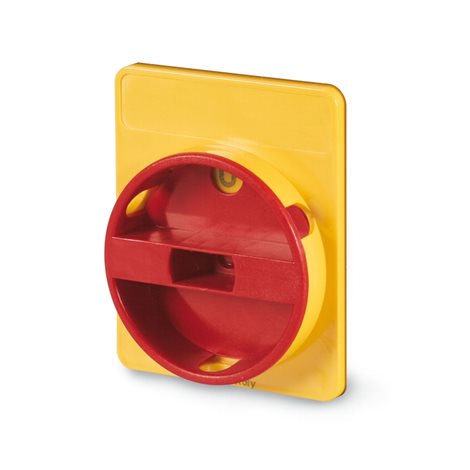 590.YM70R6 Ovládací rukojeť MANOVRA pro zá. rozvodnice- 70x87mm R emergency uzamyk. (63A,80A)