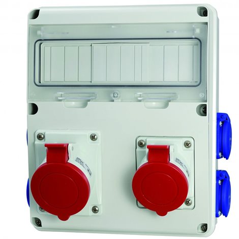 633.31WW-112 Zásuvková rozvodnice jištěná řady ENERBOX 6x zásuvka
