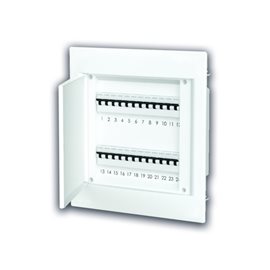 678.2024.AW Přístrojová skříň vestavná DINAMIC IP40 24modulů, bíle dveře, svorkovnice N a PE