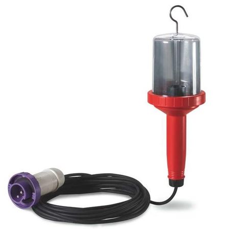 770.406 Přenosná lampa s vypínačem - E27, max. 60 W, kabel 10 m - IP65, vidlice 24V/2p