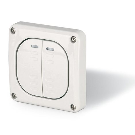 137.3221 PROTECTA IP66 - spínač č.5B(6+6) 10Ax, 250V - pro montáž pod omítku (dodáváno bez krabice) 2