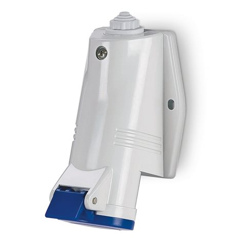 513.1653 Zásuvka nástěnná OPTIMA, šikmý box - 2P+E, 16A, 6h/200-250 V, 50/60 Hz, IP44/IP54