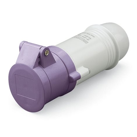 330.1605 Zásuvka (spojka) kabelová IEC309 do 50V - 2P, 16A, 20-25 V, 50/60 Hz, IP44 2