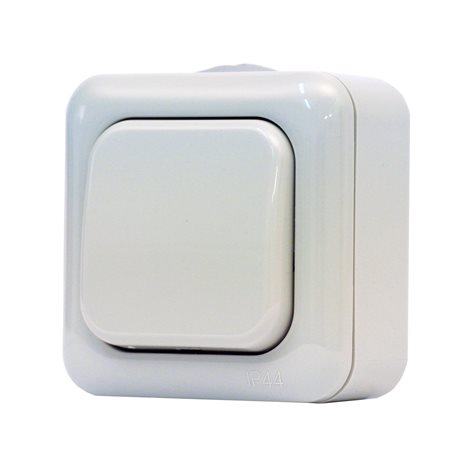 134.21601.G Střídavý přepínač na povrch  č.6 IP44 šedý, 250V~ 50Hz/10A 2