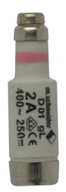 pojistka D01 2A gG 400V AC E14