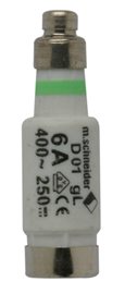 pojistka D01 6A gG 400V AC E14