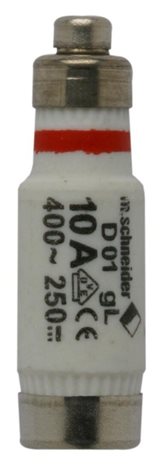 pojistka D01 10A gG 400V AC E14
