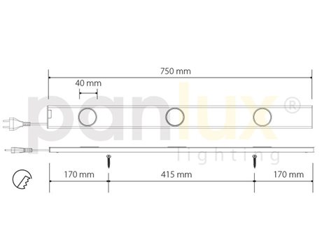 BL324T/CH DAERON 3x24LED teplé 5