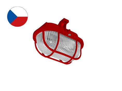 SOP-60/RR OVAL 60 PLAST červený