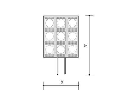 PN65201001 LED Kapsule 120 9LED G4 studená 2