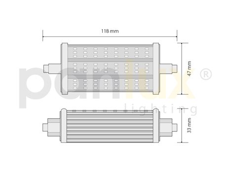 PN65309002 LED Linear 8W 118mm neutrální 3