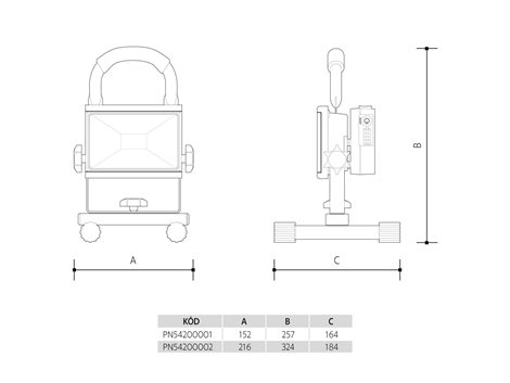 PN54200001 Led Vana Profi Handy 10W 2