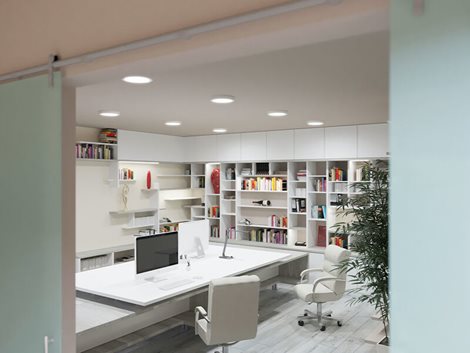 PN22400004 LED DOWNLIGHT vestavné svít.kulaté 24W,2160lm,3000-6000K,IP44,bílá,24cm 4