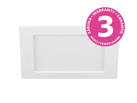 PN22400007 LED DOWNLIGHT vestavné svít.hranaté 18W,1620lm,3000-6000K,IP44,bílá,22x 22cm 3